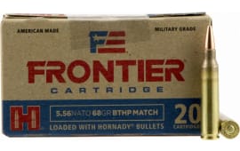 Frontier Cartridge FR310 Frontier .223/5.56 NATO 68 GR Boat Tail Hollow Point Match - 20rd Box