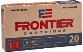 Frontier Cartridge FR320 Case -  Frontier .223/5.56 NATO 75 GR Boat Tail Hollow Point Match - 20 Rds/ Box - 500 Round Case