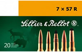 Sellier & Bellot SB757RA Rifle Hunting 7x57R 173 GR Spce (Soft Point Cut-Through Edge) - 20rd Box