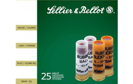 Sellier & Bellot SB12RSA Special Rubber Ball 12GA 2.75" 2-11/16oz 15 Rubber Pellets Shot - 25sh Box