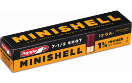Aguila 1CHB1287 Minishell Case,12GA 1.75" 5/8oz #7.5 Shot - 20 Shot Box / 25 Boxes per 500 Round Case. 