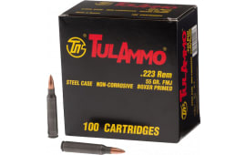 Tulammo TA223100 Centerfire Rifle 223 Rem/5.56 NATO 55 GR FMJ - 100rd Box