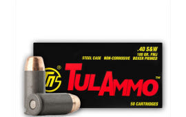 Tulammo TA401800 Centerfire Handgun 40 S&W 180 GR FMJ - 50rd Box