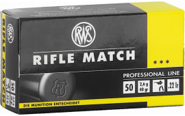 RWS/Umarex 2134225 Rifle Match 22 LR 40 gr Lead Round Nose (LRN) - 50rd Box