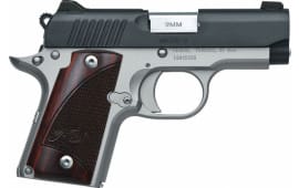 Kimber Micro 9 Semi-Automatic 1911 Pistol 2.75" Barrel 9mm 7rd - Two Tone Finish W/ Rosewood Grips - 3300099