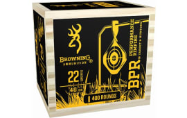 Browning Ammo B194122WBO BPR Performance 22 Long Rifle (LR) 40 GR Lead Round Nose - 2400rd Case