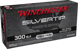 Winchester Ammo W300ST Silvertip 300 Blackout 150 gr Defense Tip - 20rd Box