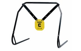 Caldwell 1140016 Gong & Target Stand  8" Yellow AR500 Steel Gong Hanging Includes XL Strap Hangers