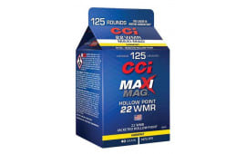 CCI 920CC Maxi-Mag 22 WMR 40 gr Jacketed Hollow Point (JHP) - 125rd Box