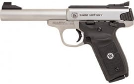 Smith & Wesson 11536 SW22 Victory Target *MA Compliant* Single 5.5" 10+1 Black Polymer Grip Stainless Steel
