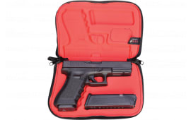 GPS Bags GPS907PC Custom Molded  with Lockable Zippers, Internal Mag Holder & Black Finish for Glock 17,19,22,23,26,27