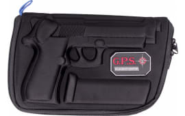 GPS Bags GPS909PC Custom Molded  with Lockable Zippers, Internal Mag Holder & Black Finish for Beretta 92,96 & Taurus PT92