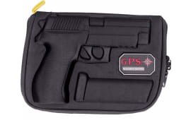 GPS Bags GPS910PC Custom Molded  with Lockable Zippers, Internal Mag Holder & Black Finish for Sig P226,228,229,220,SP2022 w/wo Rails