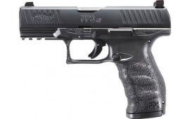 Walther Arms 2807076TNS PPQ M2  45 ACP 4.25" 12+1 Black Black Steel Slide Black Interchangeable Backstrap Grip