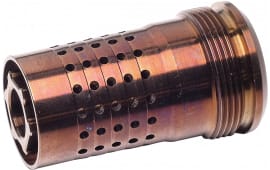 Q LLC CB5/824 Cherry Bomb  Copper 17-4 Stainless Steel with 5/8"-24 tpi Threads & 1.64" OAL for 30 Cal AR-Platform