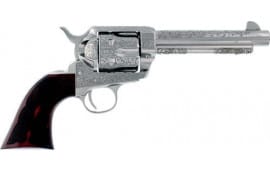 Cimarron PP410LNBB Buffalo Bill Cody .357MAG. 5.5" Engraved Nickel Revolver