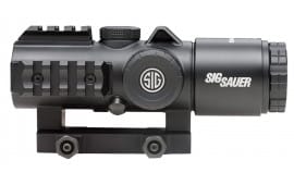 Sig Sauer Electro-Optics SOB53102 Bravo5 Prismatic Battle Sight Black Anodized 5x30mm Illuminated Red Horseshoe Dot 300 BO Reticle