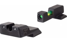 Trijicon 601108 DI Night Sight Set S&W M&P,M&P 2.0, SD9/40 VE Tritium/Fiber Optic Green Front,  Green Rear Black Frame