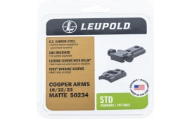 Leupold 50234 Standard Set Matte Black Steel For Cooper Arms 16/22/23 Rifle