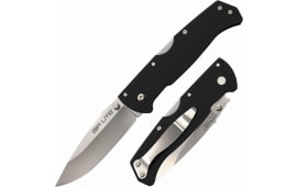 Cold Steel CS26WD Air Lite 3.50" Folding Drop Point Plain AUS-10A SS Blade/Black G10 Handle Includes Pocket Clip