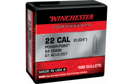 Winchester Ammo  Centerfire Rifle Reloading 223 Rem .224 64 gr Power-Point (PP) 100 Per Box
