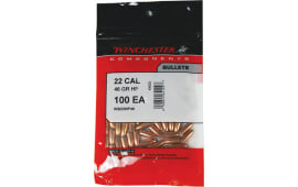 Winchester Ammo WBR222PSP50 Reloading Bullets  22 Cal .224 46 gr Hollow Point (HP) 100 Per Box