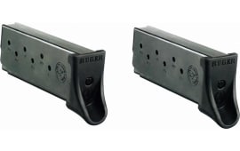 Ruger 90642 OEM Value Pack Blued Detachable 7rd for 9mm Luger Ruger LC, LC9s, EC9s 2 Per Pack