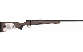 Mauser M18S308T M18 Savanna 308 Win Caliber with 5+1 Capacity, 22" Threaded Barrel, Black Metal Finish & Brown Fixed Stock (Full Size)