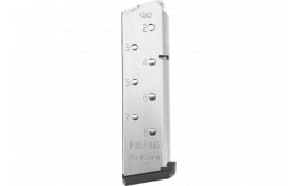 CMC Products 14131 Power Mag  Stainless Steel with Black Base Pad Detachable 8rd 45 ACP for 1911 Government