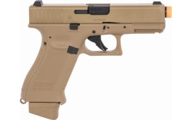 Umarex Glock Air Guns 2276338 G19X Airsoft Pistol CO2 6mm 14rd Coyote Frame Coyote Polymer Grip