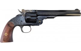 Taylors and Company 0850E14G16 TOP Break Schofield Engravd 7" Revolver