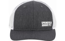Springfield Armory GEP2382 Flag Trucker Hat Black/Gray Adjustable Snapback OSFA Structured