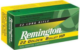 Remington Ammo 1522 22LR 40 GR HV Plated Lead Round Nose - 50rd Box