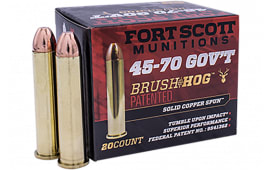 Fort Scott Munitions 4570-300-SCV1 Tumble Upon Impact (TUI) 45-70 Gov 300 gr Solid Copper Spun - 20rd Box