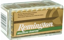 Remington Ammunition 21172 RimFire Magnum 22 WMR 40 gr Pointed Soft Point (PSP) - 50rd Box