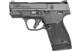 Smith & Wesson 13246 M&P9 Shield Plus,9MM Semi-Auto Pistol, TS 13/10 RD Mags 3.1" BBL, Black