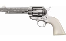 Taylors and Company OG1405 1873 Cattleman 5.5" White PVC Revolver