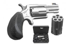 NAA NAA22MCTB MINI-REVOLVER .22WMR/.22LR BUG II S/S Matte Black GripS Talo Revolver
