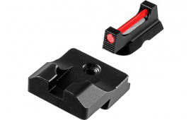 TruGlo TG-TG132CZ Fiber-Optic Pro Square Red Front, Black Rear with Nitride Fortress Finished Frame for CZ 75