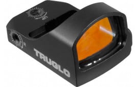 TruGlo TG-TG8200B Tru-Tec Micro Black Hardcoat Anodized 1x 23x17mm 3 MOA Illuminated Red Dot Reticle Features RMR Compatible
