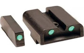 Truglo Tritium Sights Fit Front & Rear Sig #6 Front/#8 Rear Front Green/Rear Green