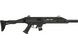 CZ 08508 Scorpion EVO 3 S1 Carbine Semi-Auto 9mm 16.2" Faux Supressor 10+1 Adjustable Folding Synthetic Stock Black
