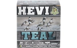 HEVI-Shot HS62006 Hevi-Teal Steel 20 Gauge 3" 7/8 oz 6 Shot - 25sh Box