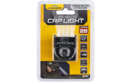 Cyclops CYC-HCBLK-W Hat Clip  4 LED White LED Bulb Black Anodized 60 Meters Distance
