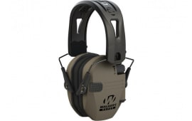 Walker's GWP-RSEMRH-FDE Razor Slim Electronic Muff 23 dB Over the Head Polymer Flat Dark Earth Ear Cups with Black Tacti-Grip Headband
