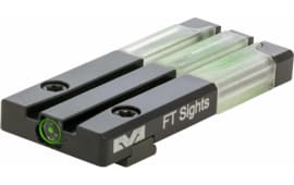 Meprolight USA 632163108 Mepro FT Bullseye Front Sight Fixed Tritium/Fiber Optic Green Black Frame for Sig P365
