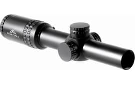 Four Peaks Imports  Rifle Scope  Black Anodized 1-6x24mm 30mm Tube Illuminated Red Etched MIL Reticle