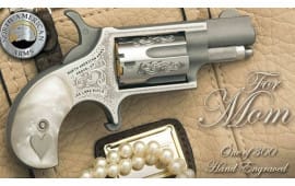 NAA NAA22LRMOM MINI-REVOLVER .22LR 1-1/8" S/S Engraved Pearlite 1 OF 300 Revolver
