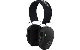 Walker's GWP-RSEMRC Razor Rechargeable Muff 21 dB Over the Head Polymer Black Ear Cups with Black Headband & White Logo