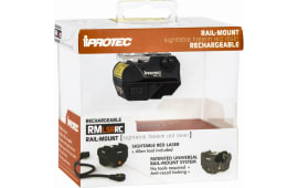 iProtec IPR-SPS-0002 RMLSR RC Rechargeable 5mW Red Laser with 650 nm Wavelength & Black Finish for Rail-Equipped Long Guns, Handgun